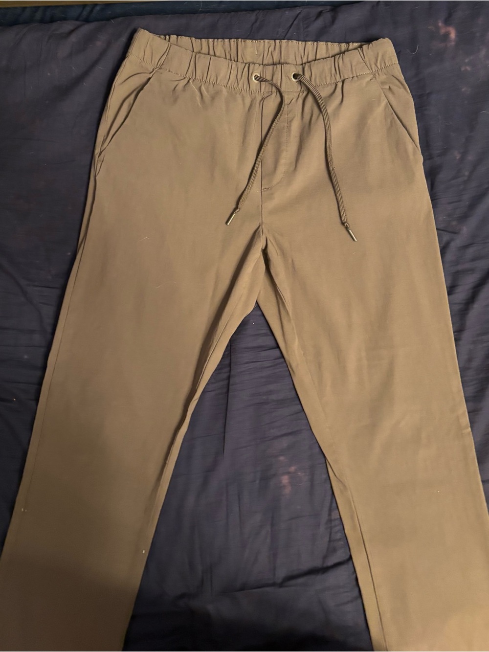Men's Olive Drawstring Pants